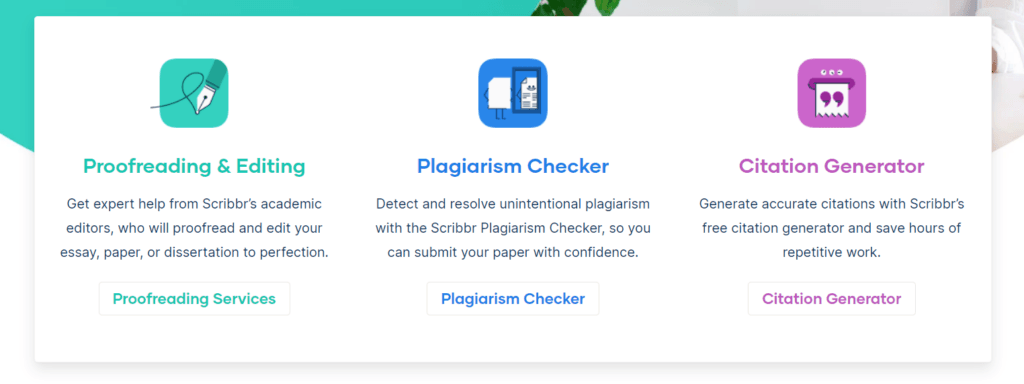 Scribbr: Core functions