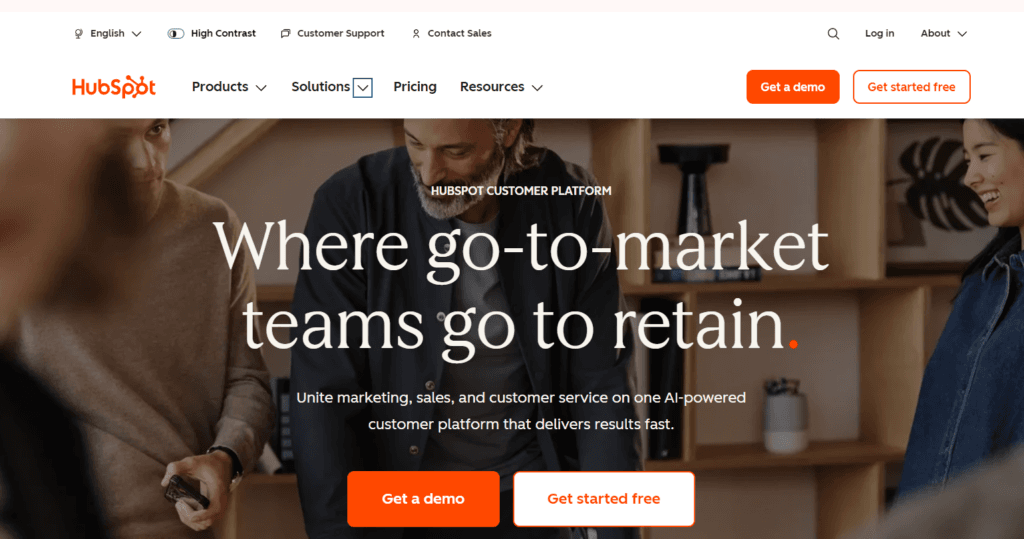 HubSpot: Home Page