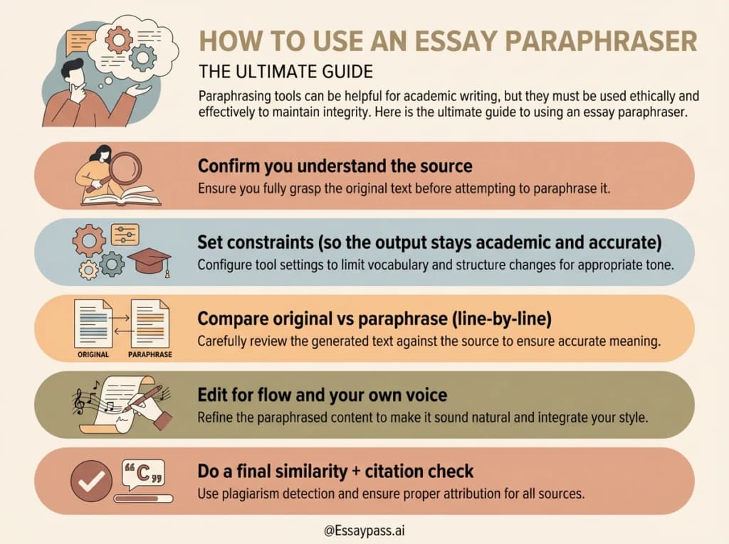 How to Use an Essay Paraphraser