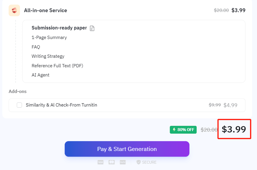 Essaypass:Pricing Model(Pay-Per-Essay)