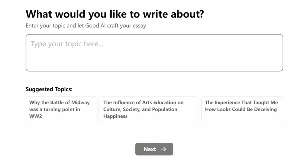 The-Good-AI:Suggested topics