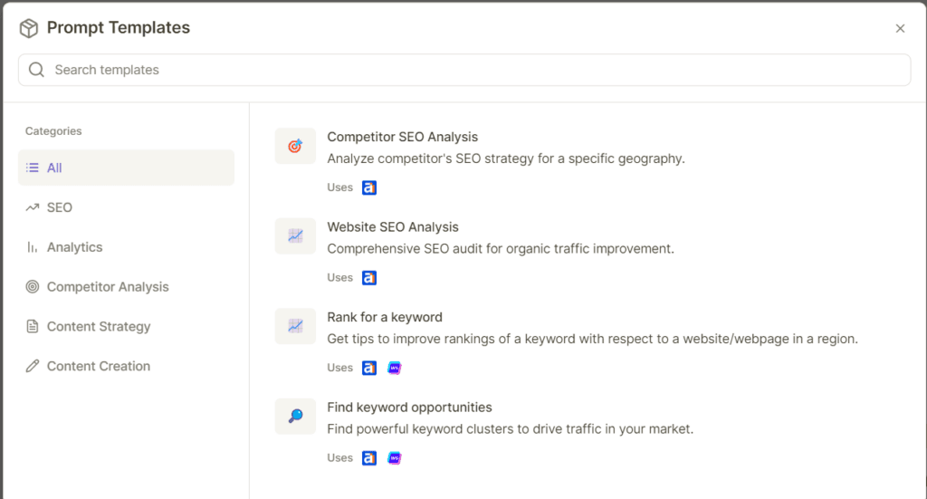Writesonic: Prompt Templates