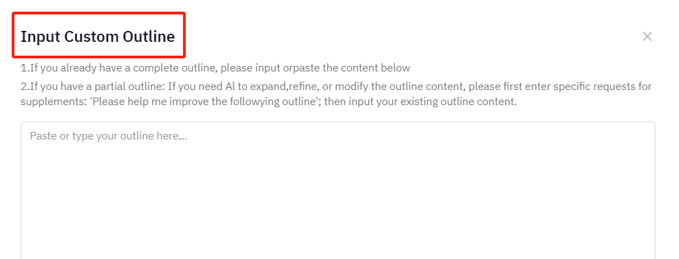 Essaypass:Paste custom outline