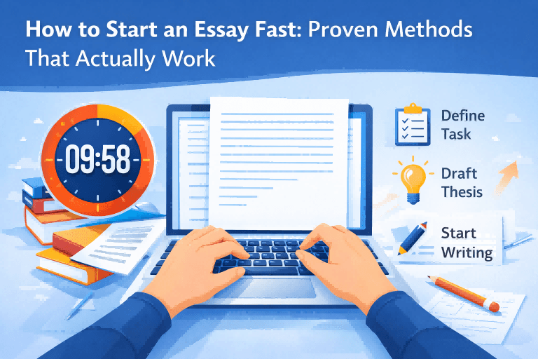 How to Start an Essay Fast: Proven Methods That Actually Work