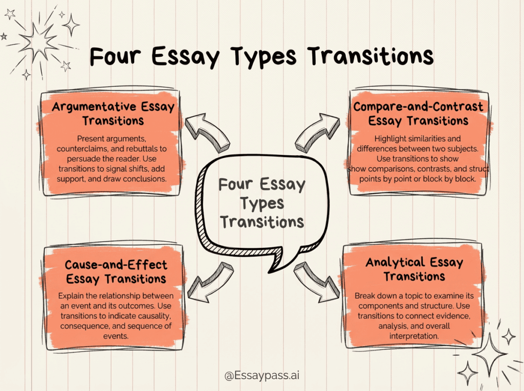 Four Essay Types Transitions