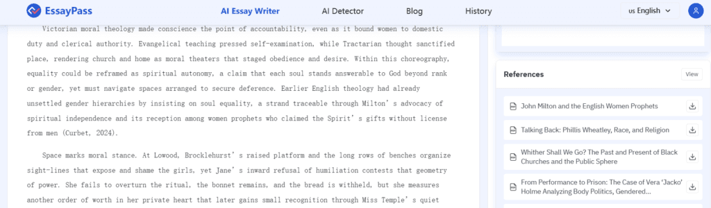 Sample Sections of a Jane Eyre Essay